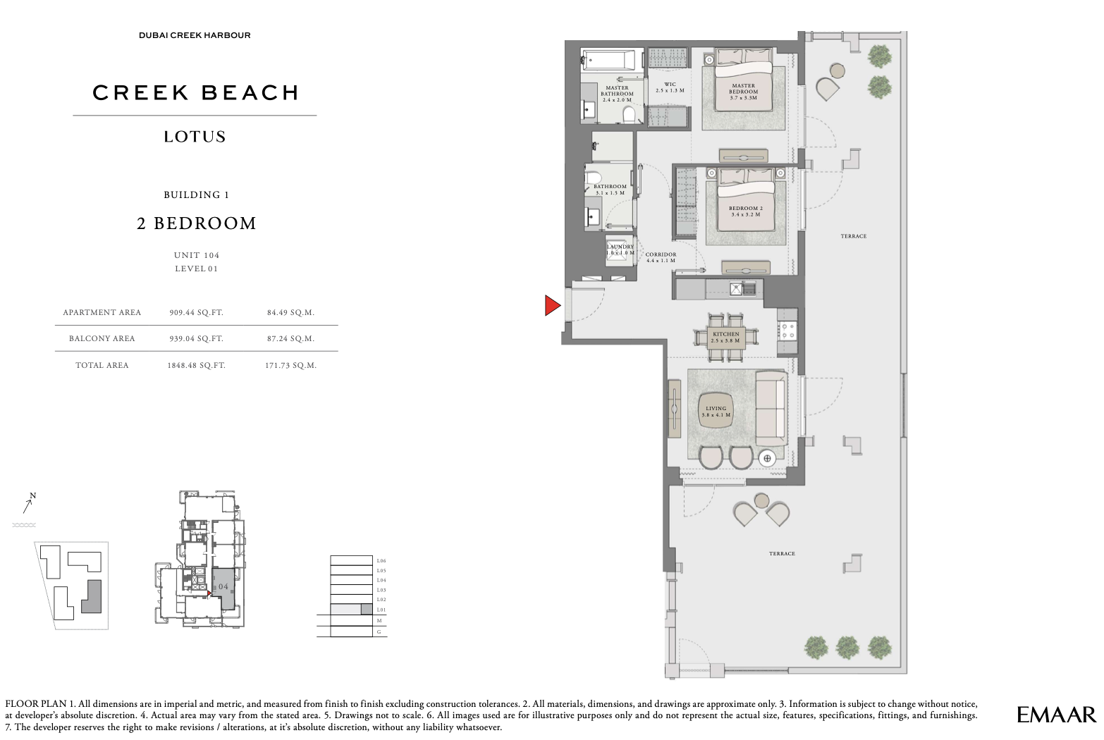 2 Bedroom Unit 4 - Level 1