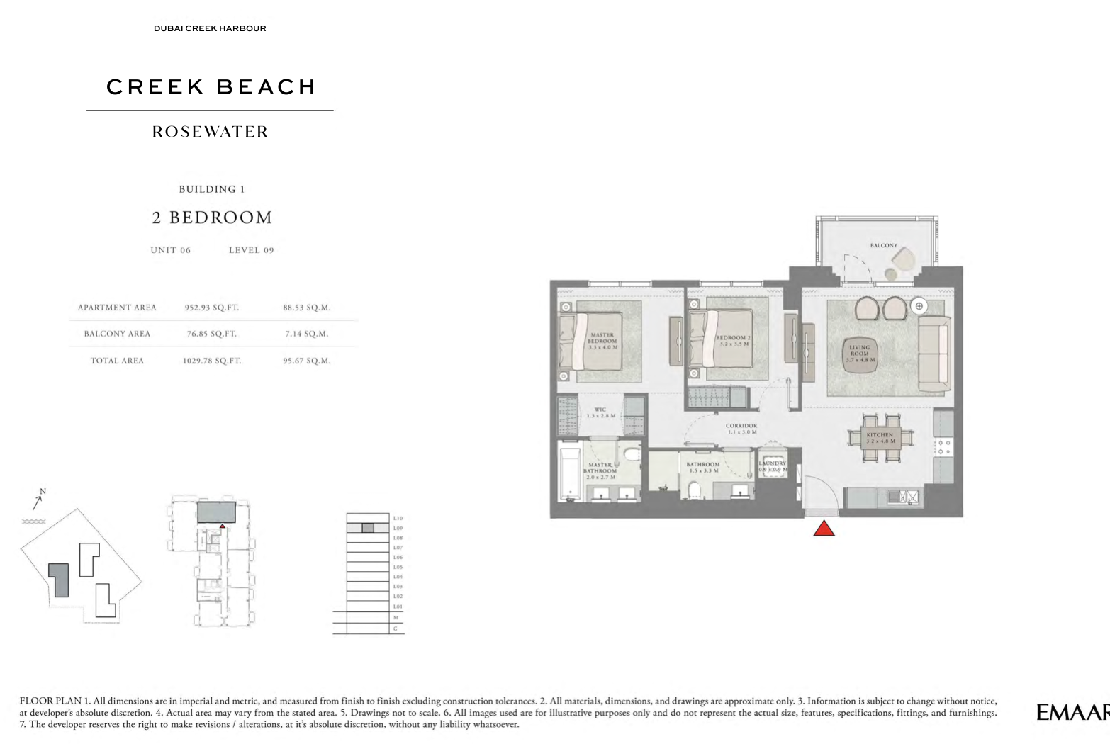 2 Bedroom Unit 6 -  Level 9