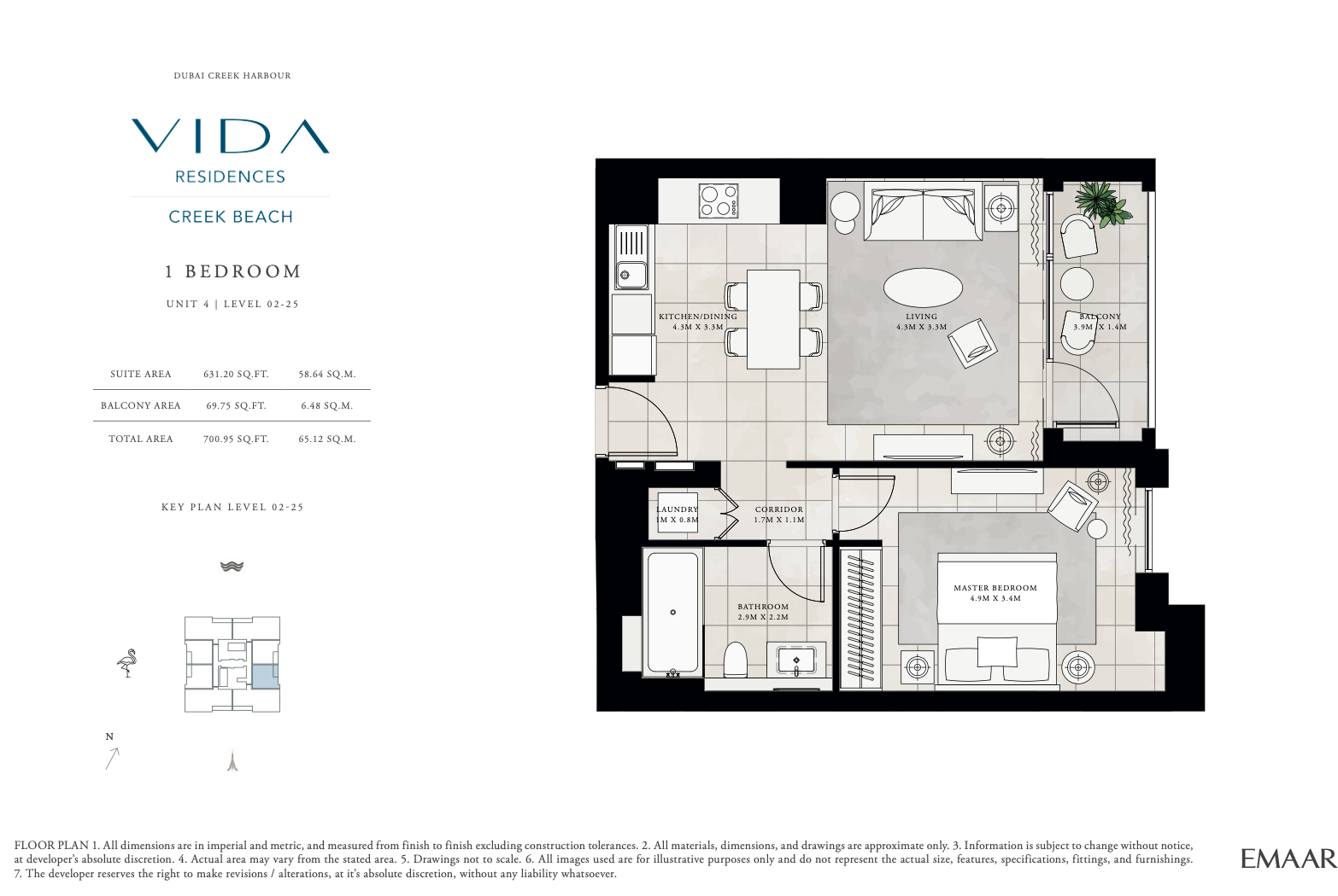 1 Bedroom Unit 4 - Level 2-25