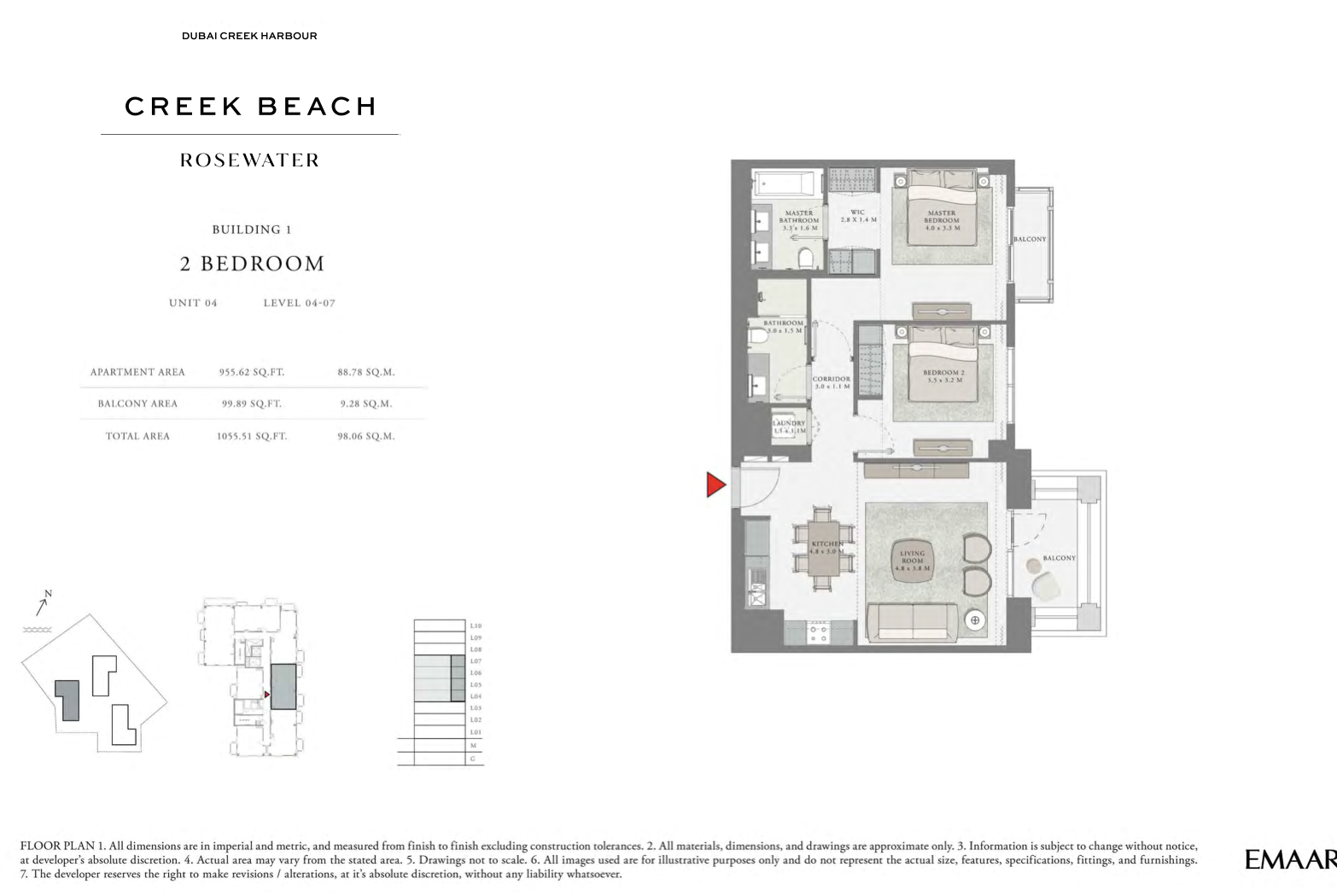 2 Bedroom Unit 4 -  Level 4-7