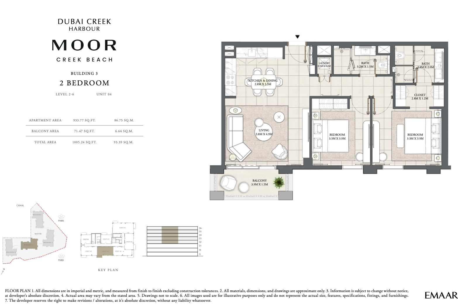 2 Bedroom Unit 4 - Level 2-6