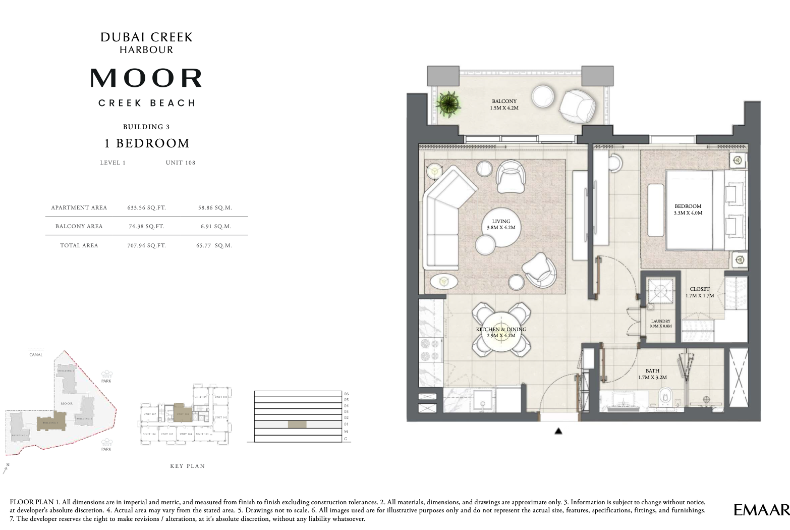 1 Bedroom Unit 8 - Level 1
