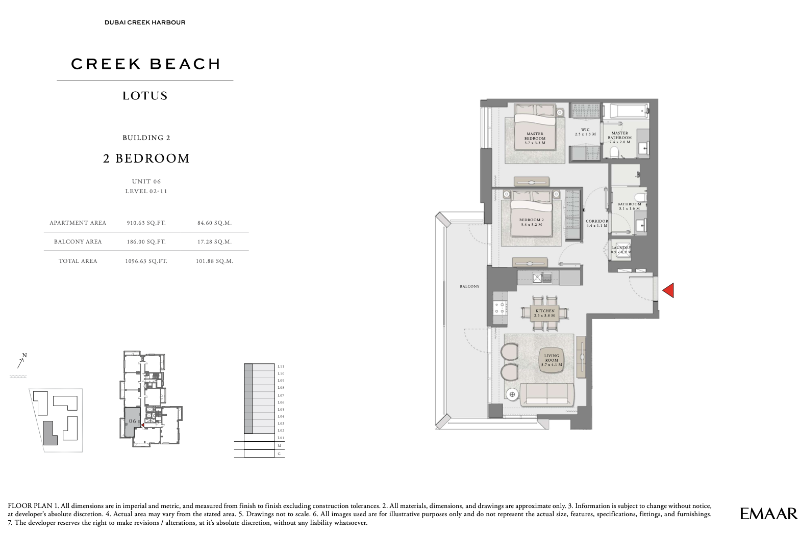2 Bedroom Unit 6 - Level 2-11