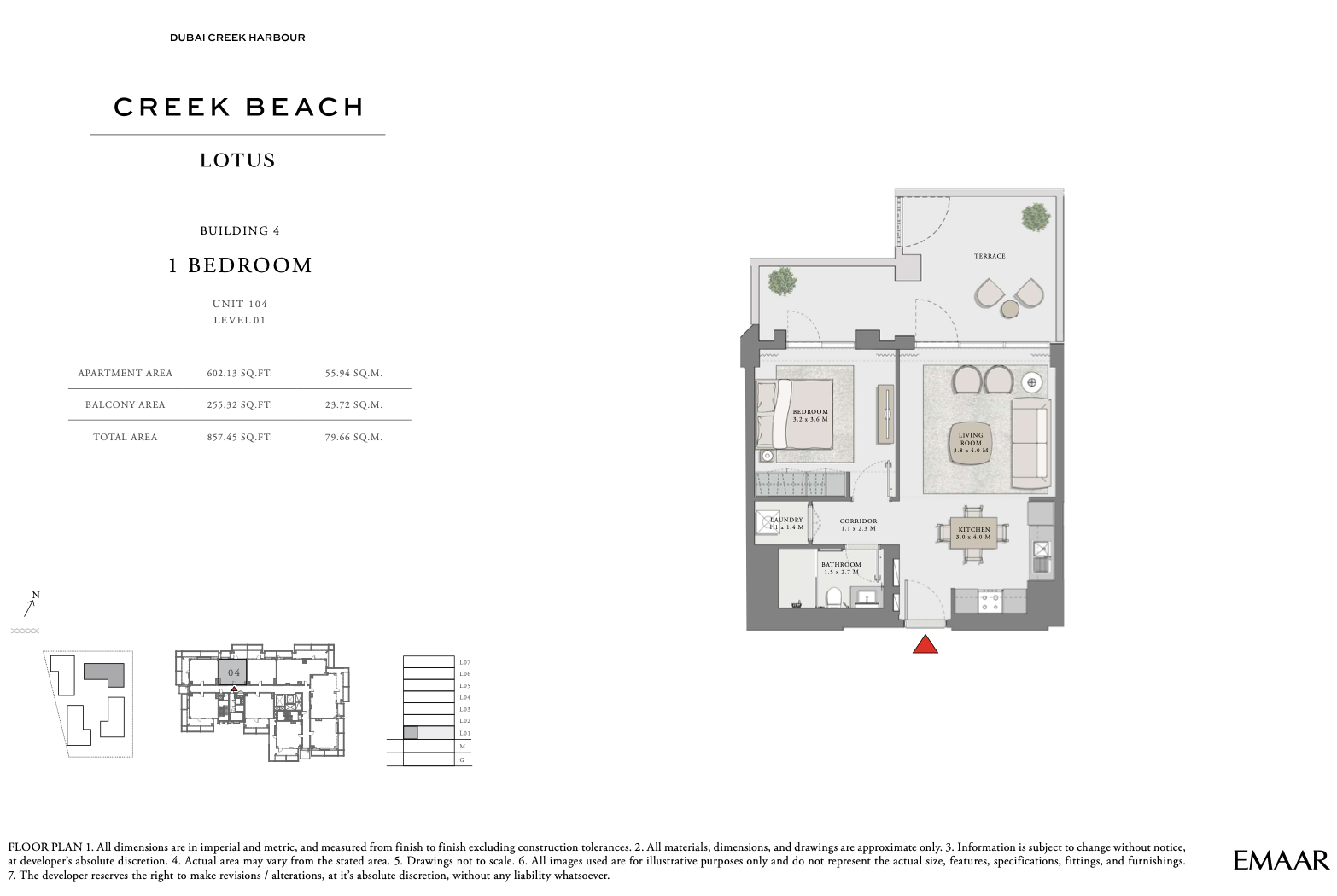 1 Bedroom Unit 4 - Level 1