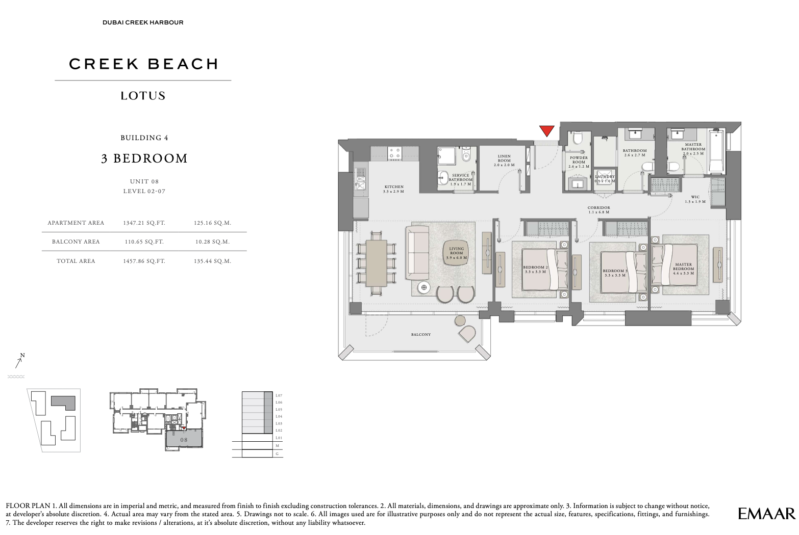 3 Bedroom Unit 8 - Level 2-7