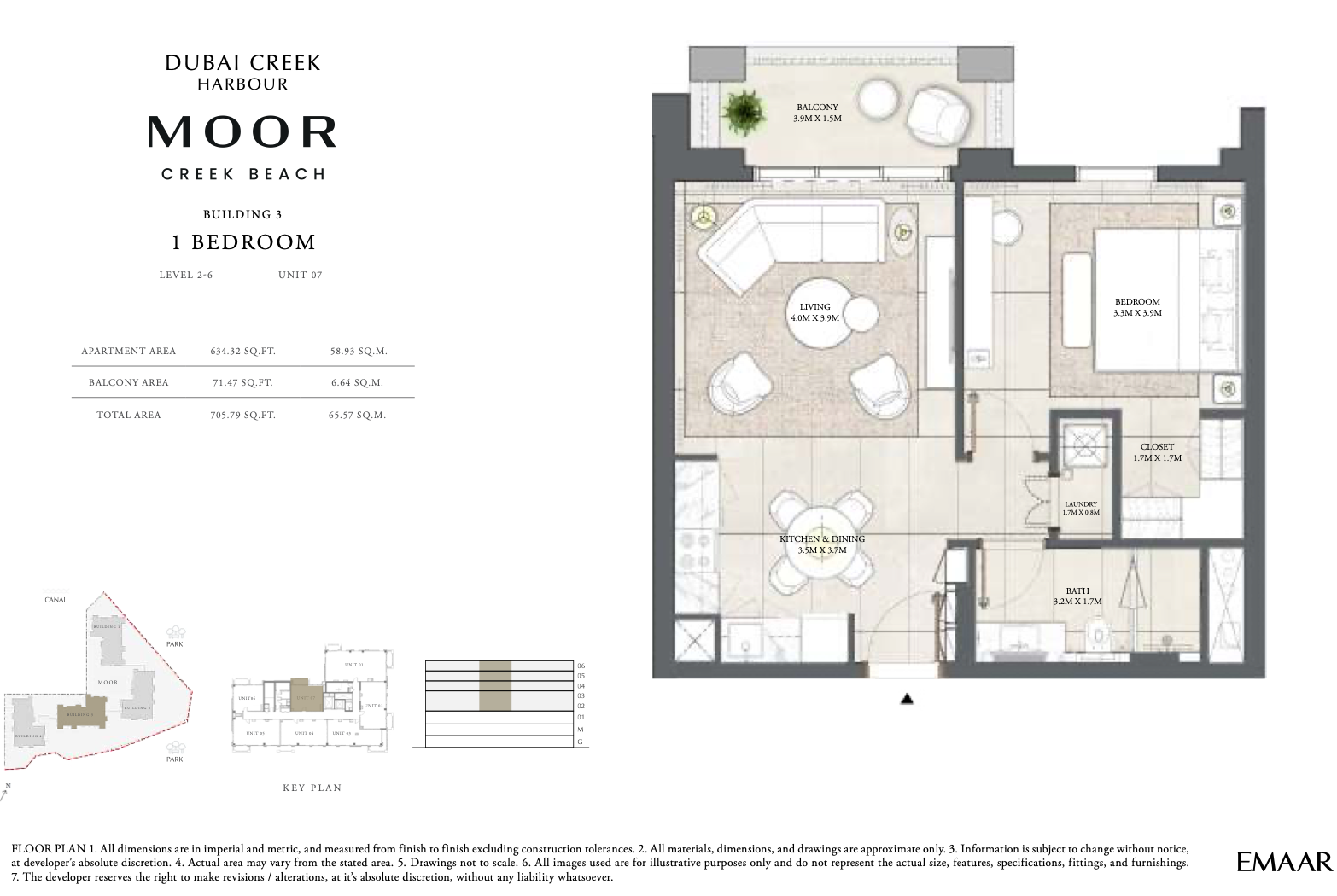 1 Bedroom Unit 7 - Level 2-6