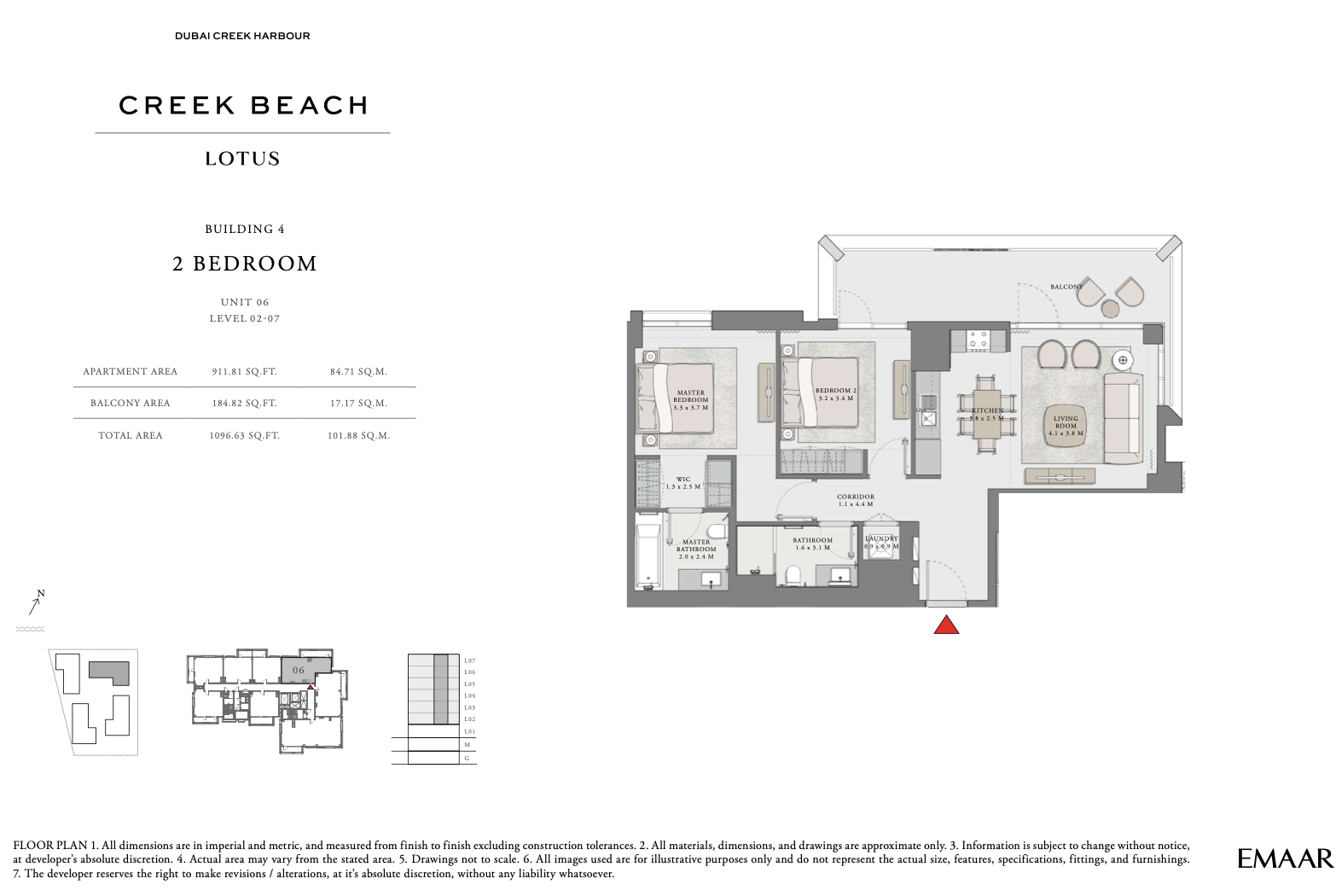 2 Bedroom Unit 6 - Level 2-7