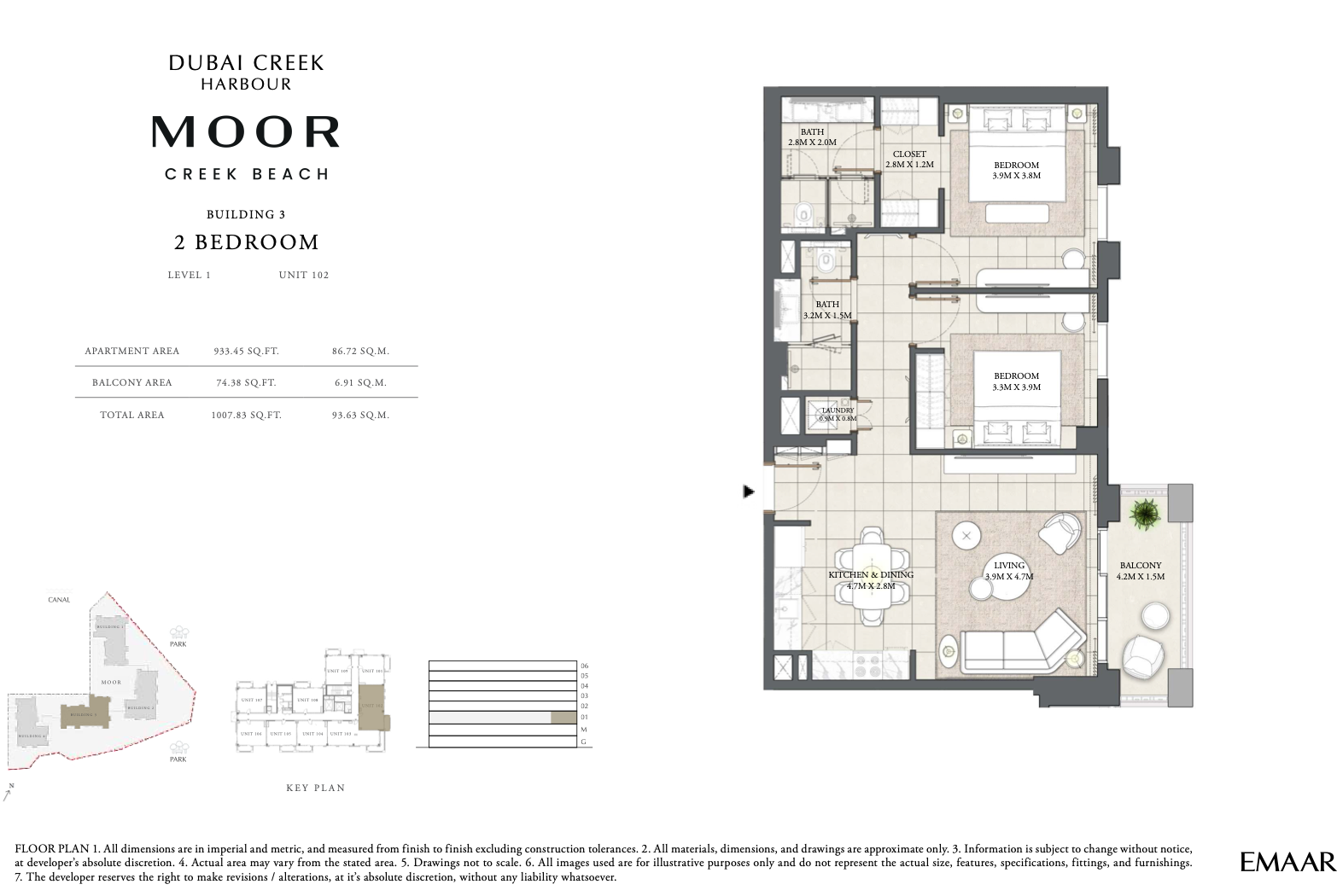 2 Bedroom Unit 2 - Level 1
