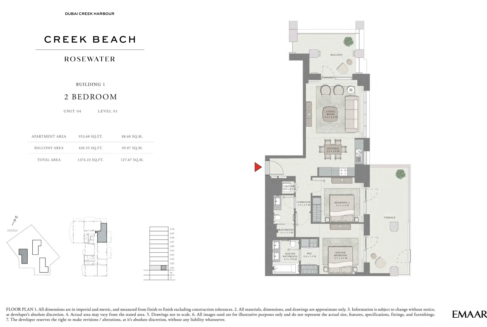 2 Bedroom Unit 4 -  Level 1