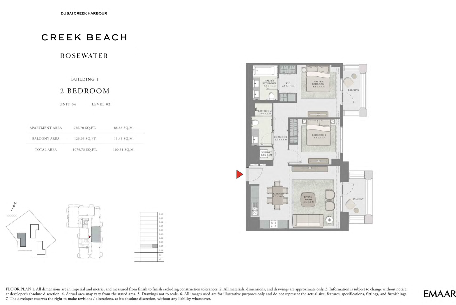 2 Bedroom Unit 4 -  Level 2