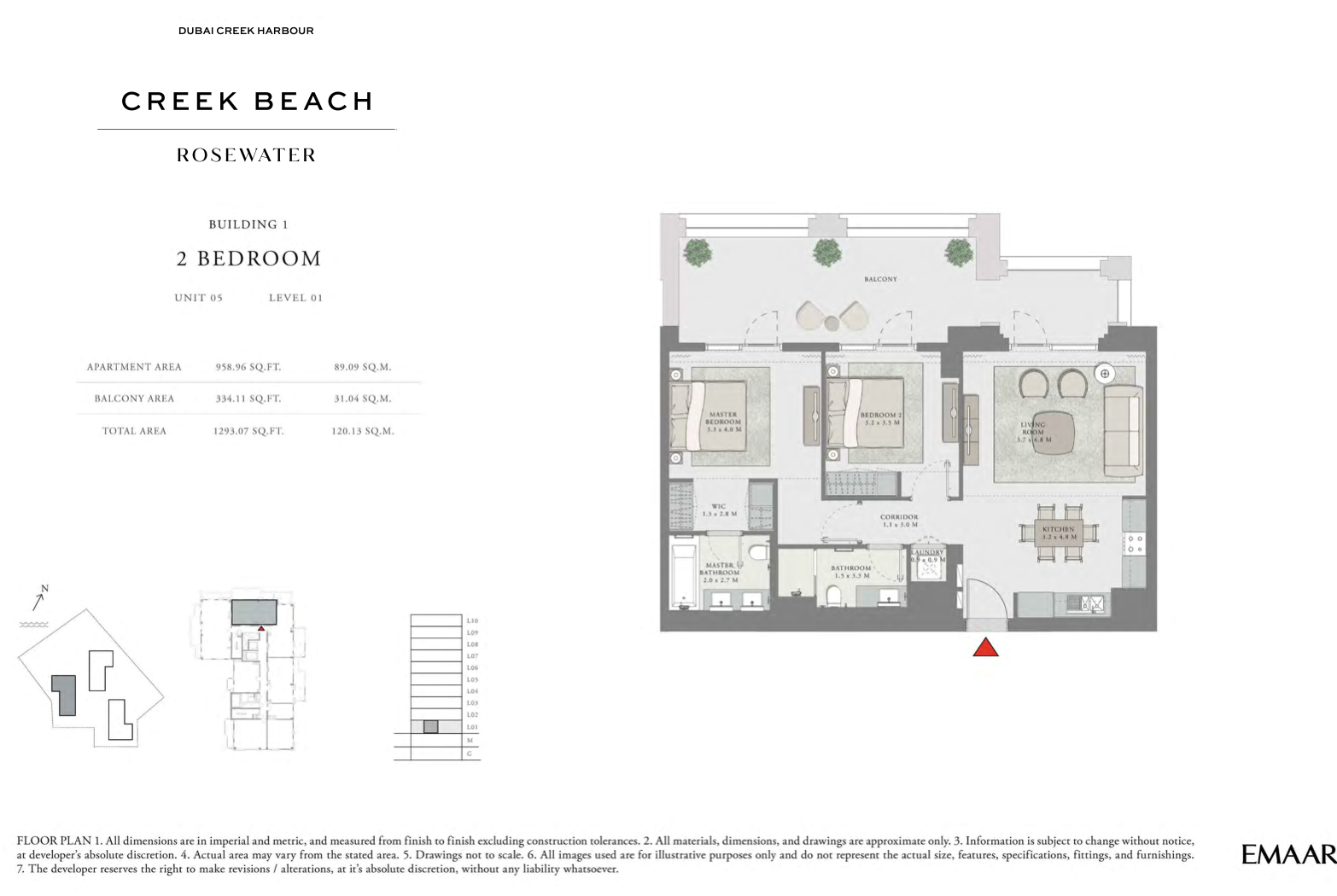 2 Bedroom Unit 5 -  Level 1