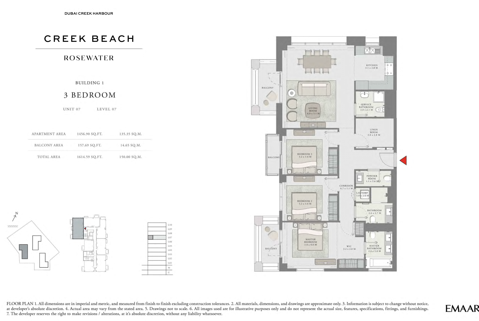 1 Bedroom Unit 7 -  Level 7