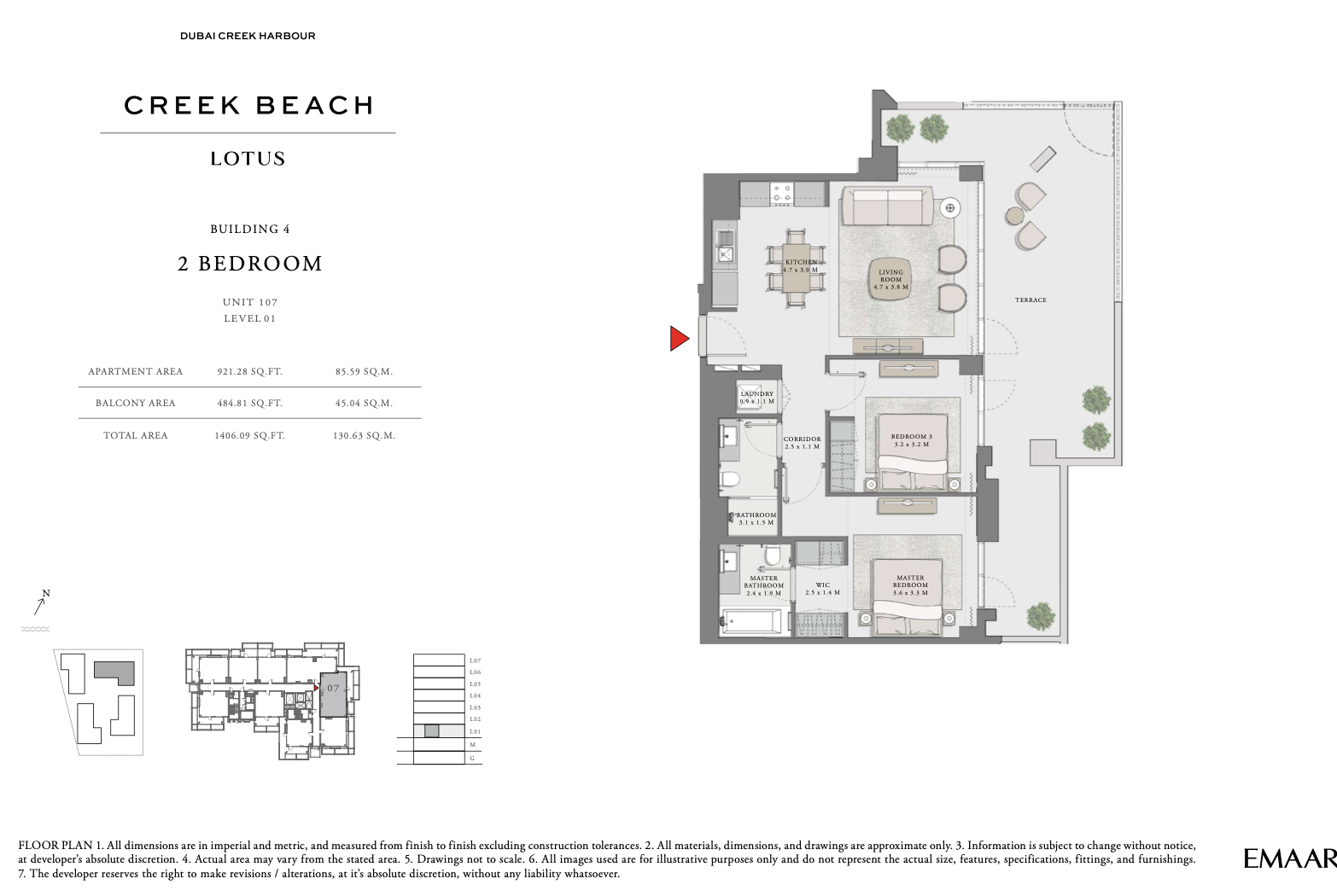 2 Bedroom Unit 7 - Level 1