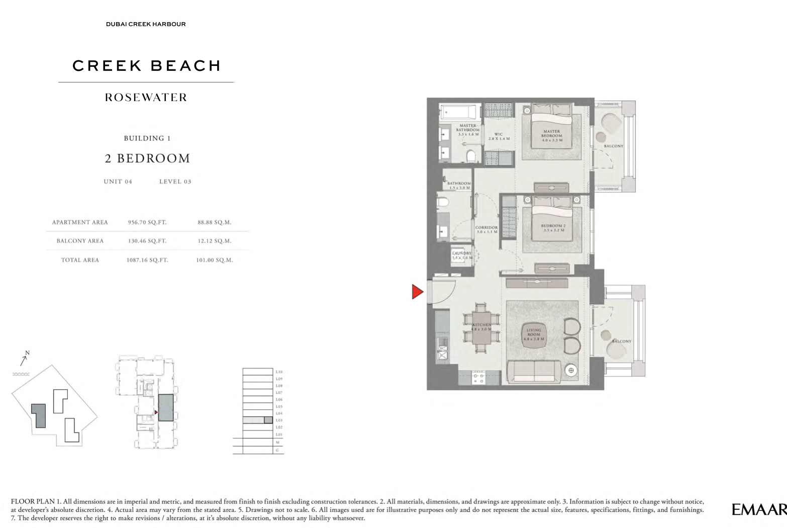 2 Bedroom Unit 4 -  Level 3