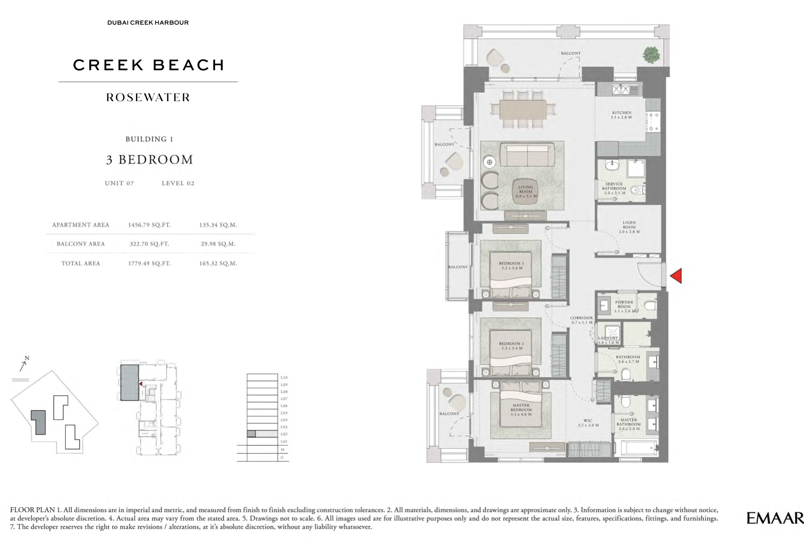 3 Bedroom Unit 7 -  Level 2