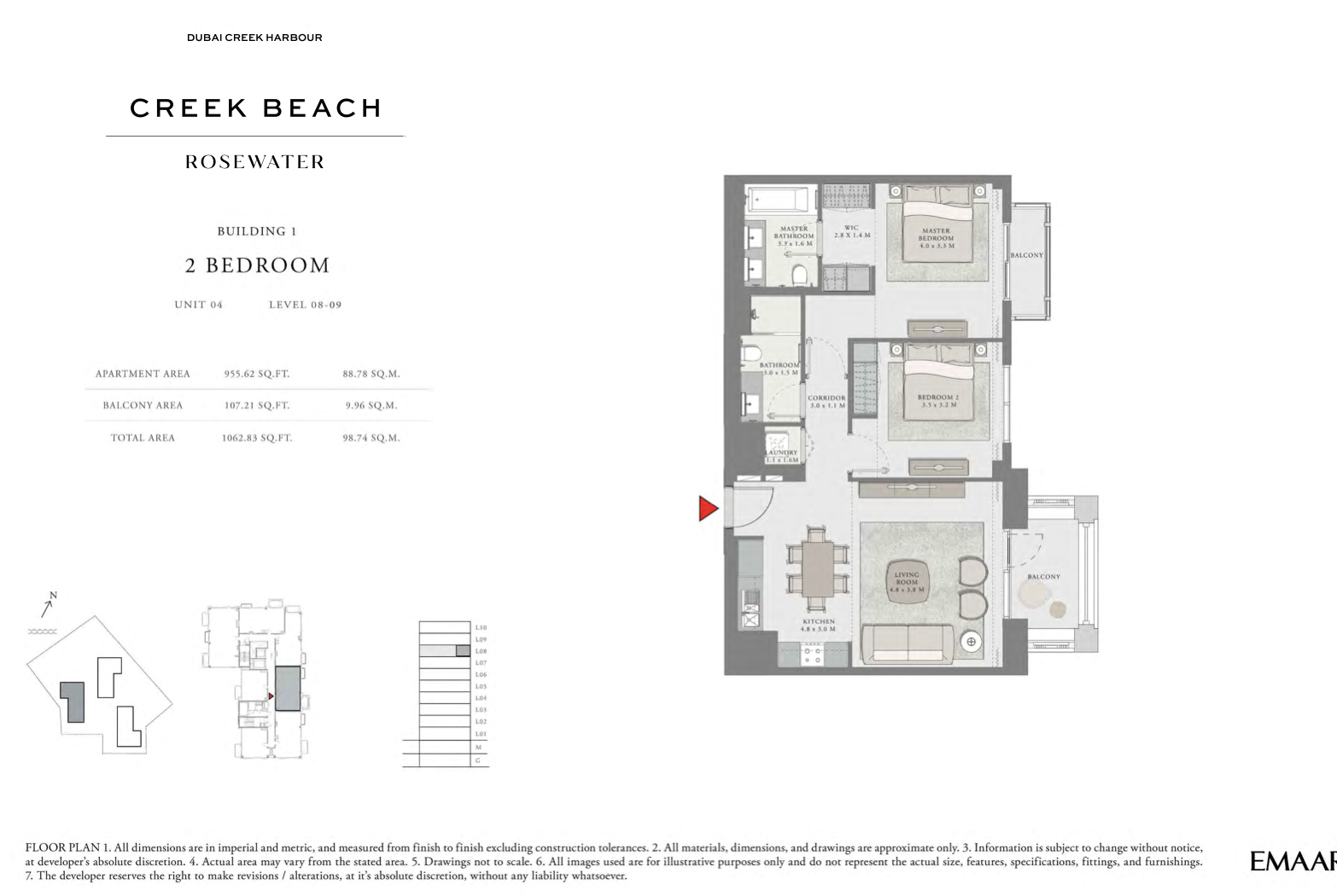 2 Bedroom Unit 4 -  Level 8-9