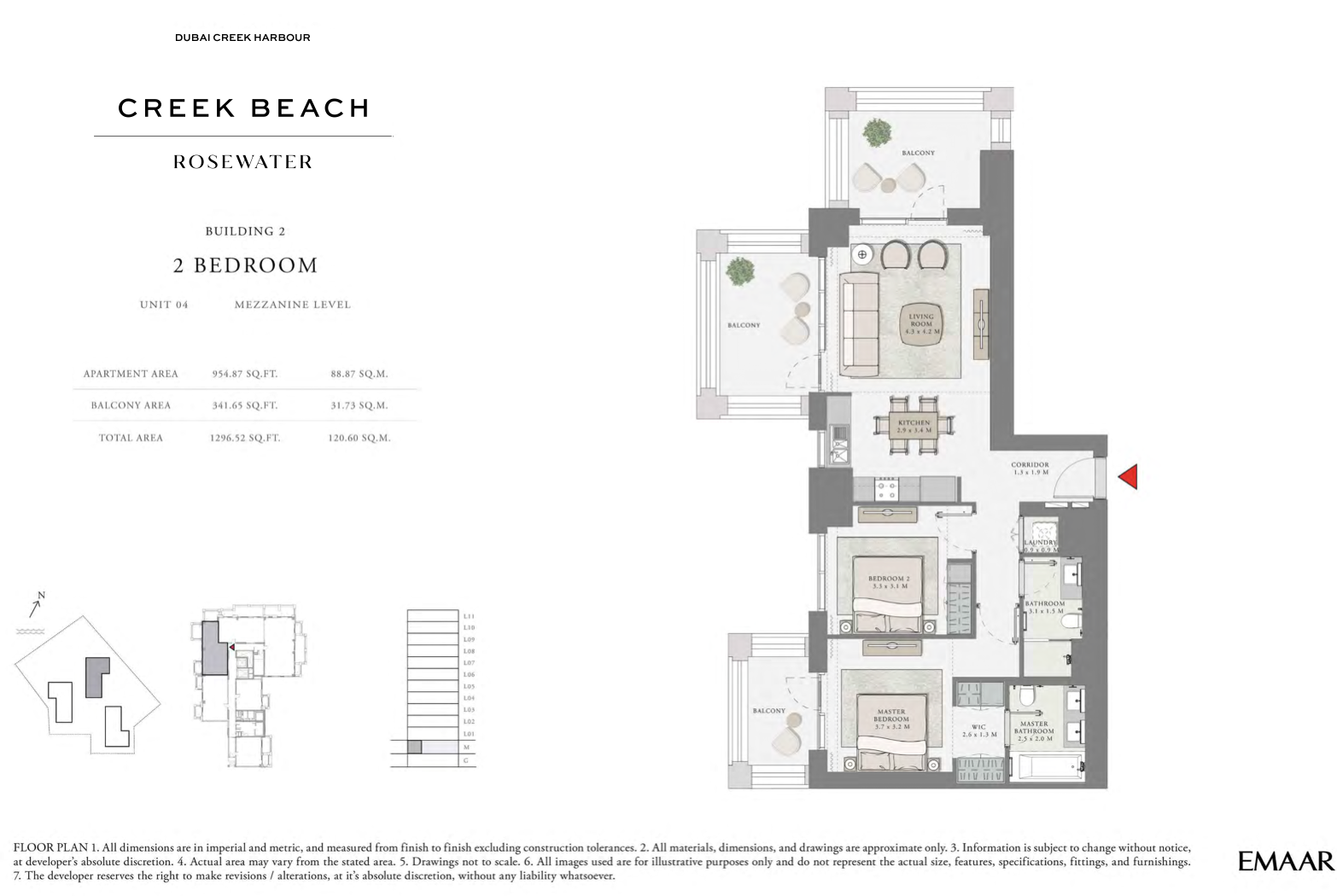 2 Bedroom Unit 4 - Mezzanine Level